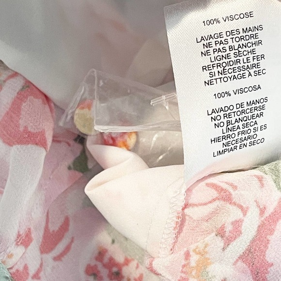 Favorite Daughter The One That Got Away Floral Square Neck Blouse Size L NWOT - Picture 7 of 8